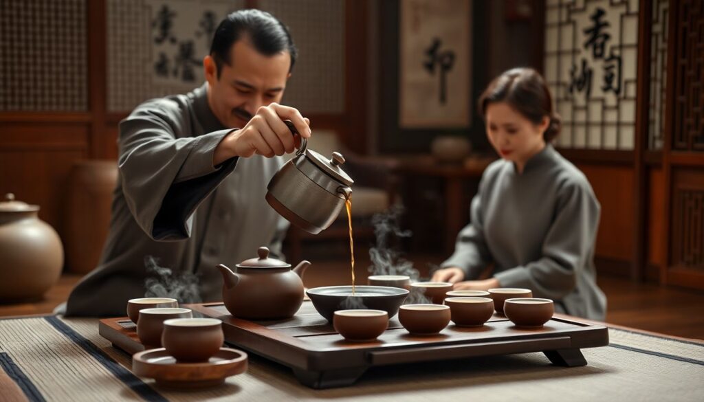 Гостеприимство в чайной культуре Китая: ритуал наливания и подачи - иллюстрация