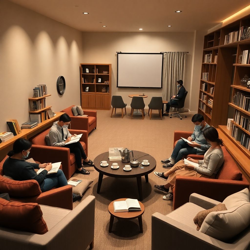 Чайные комнаты как места вдохновения и литературных встреч