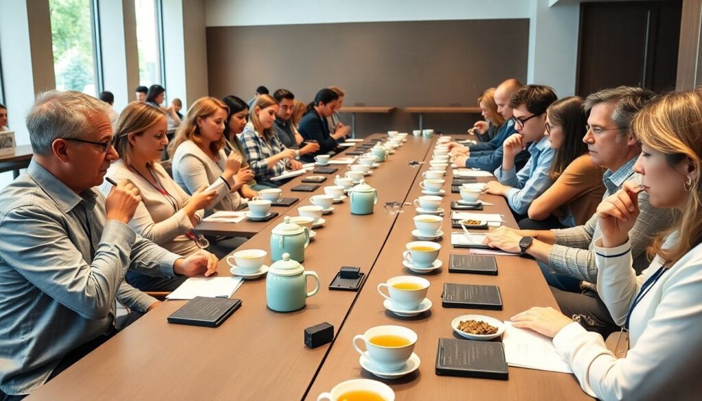 Практика слепой дегустации чаев и обучение вкусу - иллюстрация