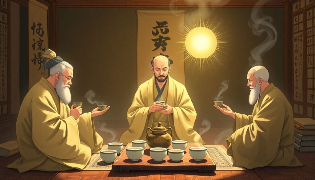 Истории о чаепитии в древних трактатах Востока - иллюстрация