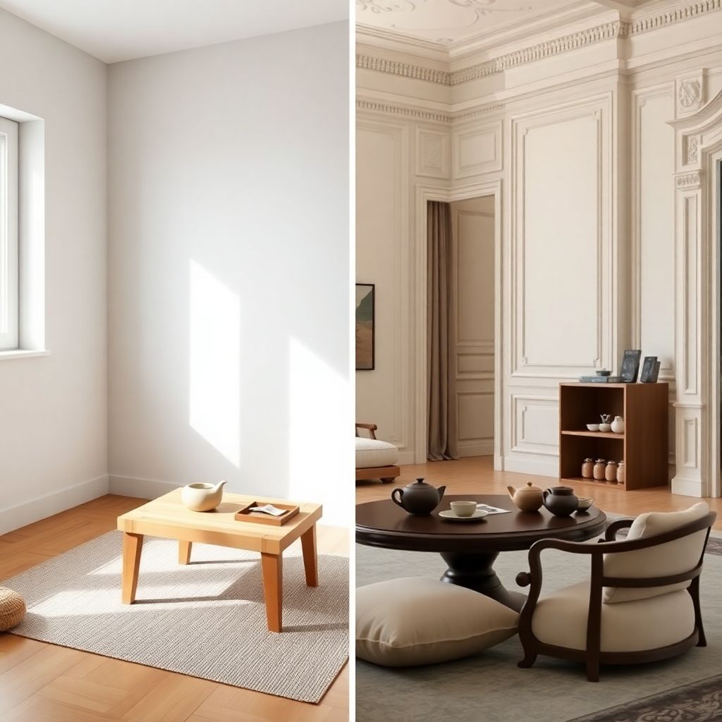 Современные адаптации чайной церемонии: минимализм и ампирный стиль