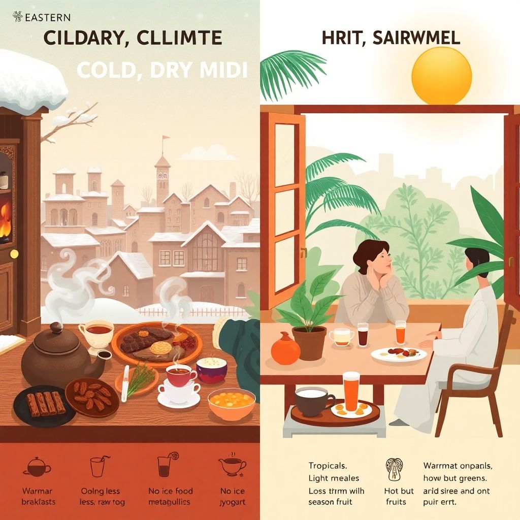 Климатические диеты Востока и влияние чая на баланс тела и здоровье