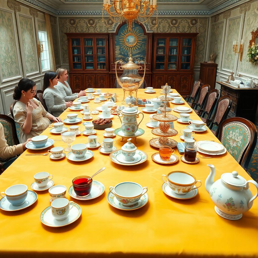 История чайной моды: как менялись сервизы и костюмы для чаепитий