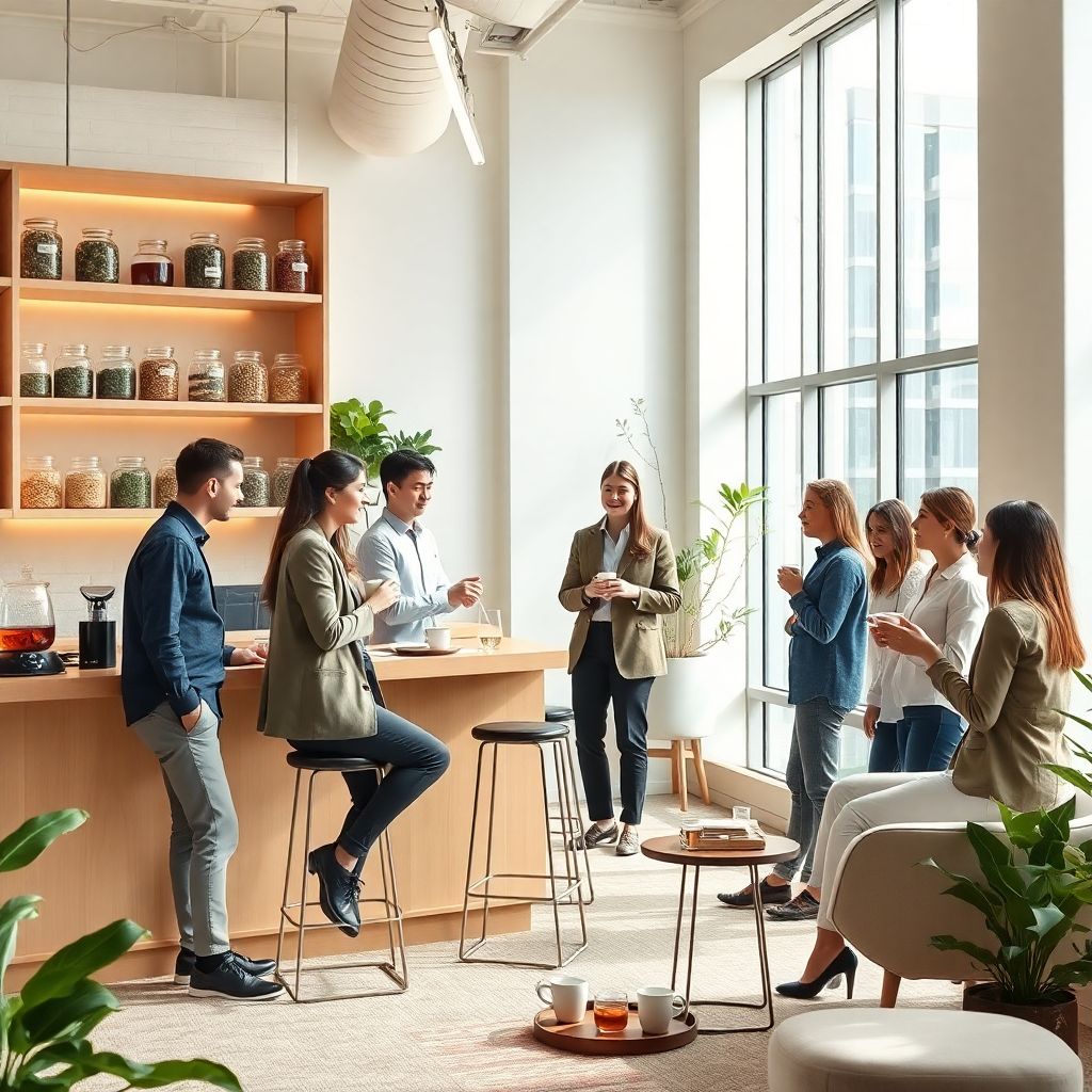 Влияние чайной культуры на современные офисные практики и рабочую атмосферу