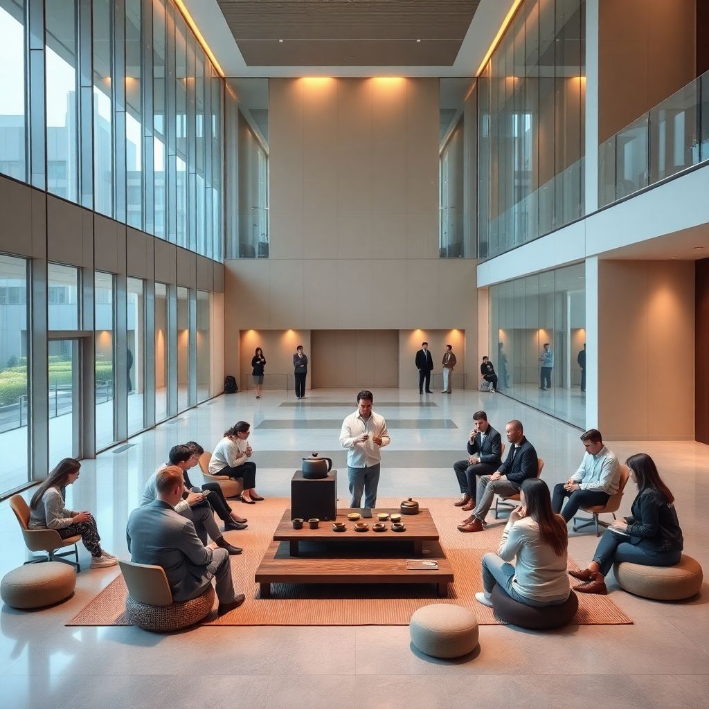 Чайные церемонии в городском пространстве: путь от дворцов к офисным холлам