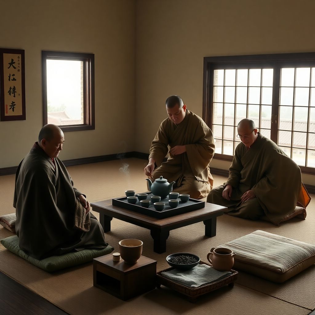 Ритуалы чаепития в китайских монастырях: уединение и наставления монахов