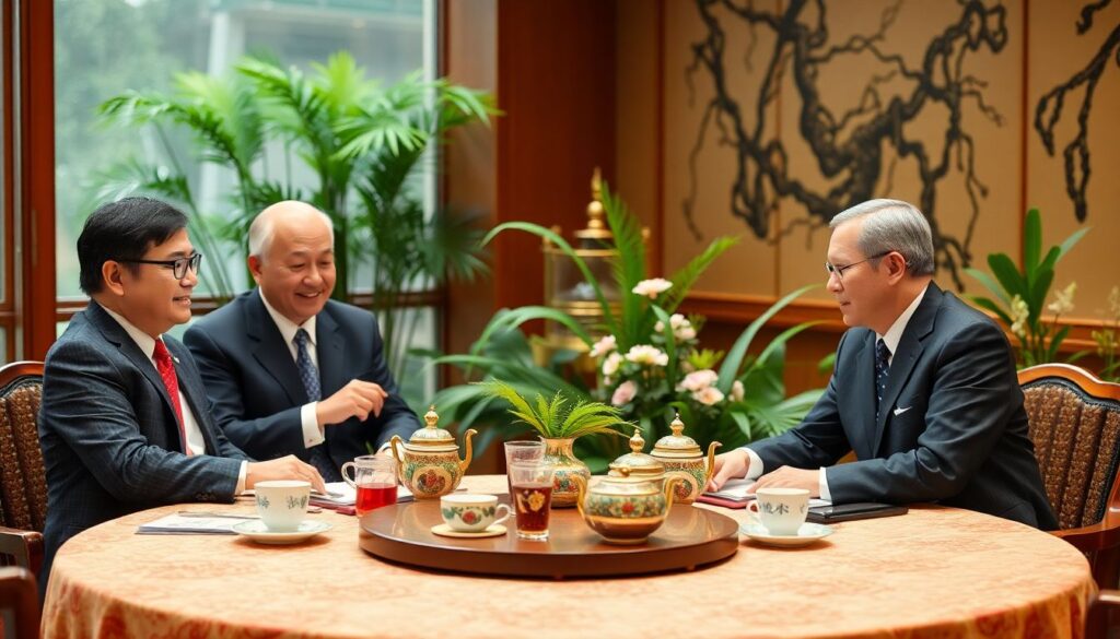 Чай и этикет в дипломатии: обряды приема гостей - иллюстрация