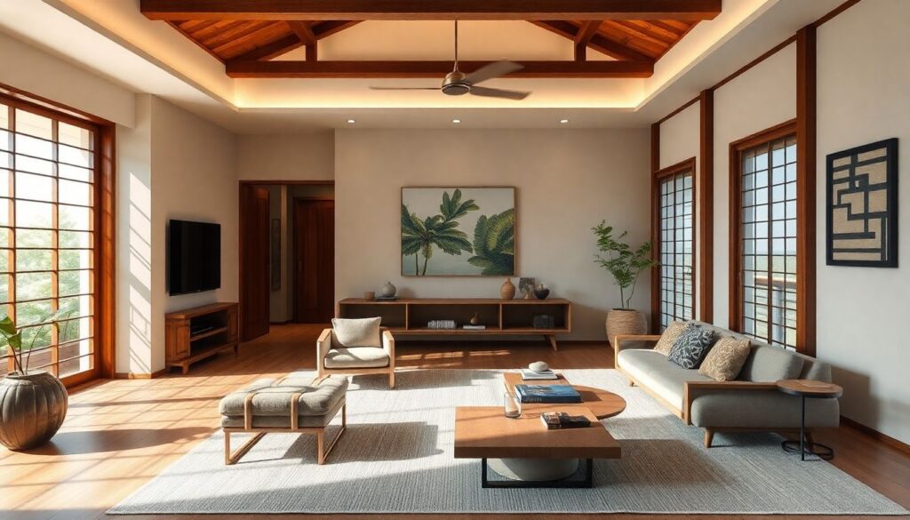 Чайная культура и современные интерьерные тренды в Азии - иллюстрация