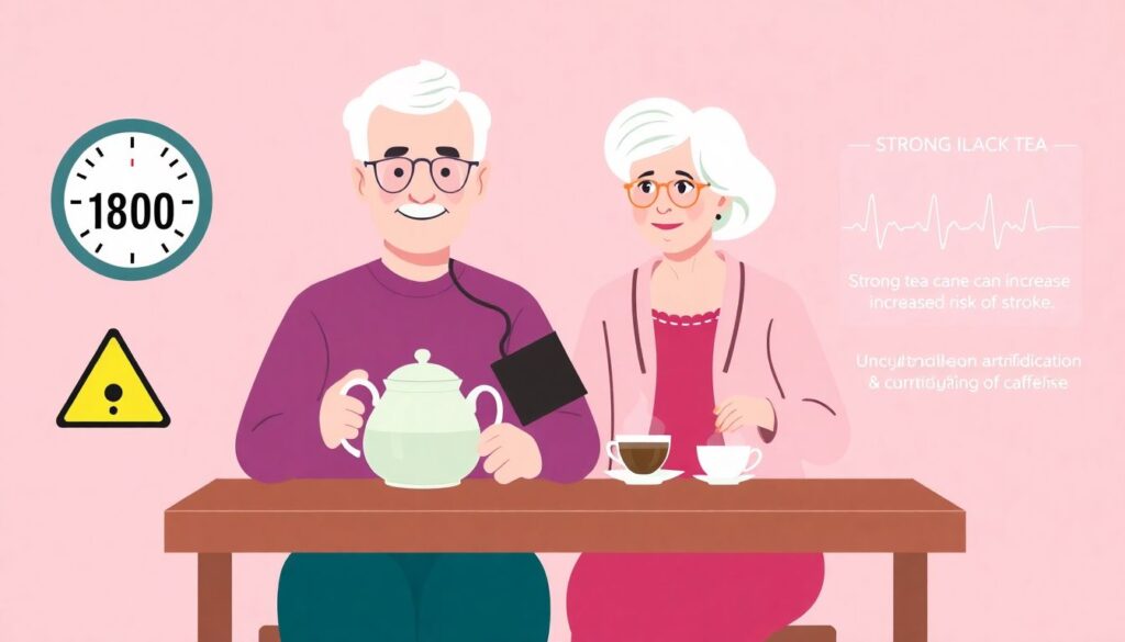 Влияние чая на ритм жизни пожилых людей в Востоке - иллюстрация