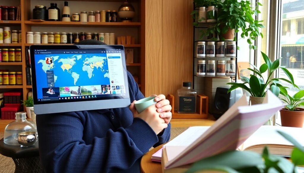 Чайная культура и современные бренды напитков в Азии - иллюстрация