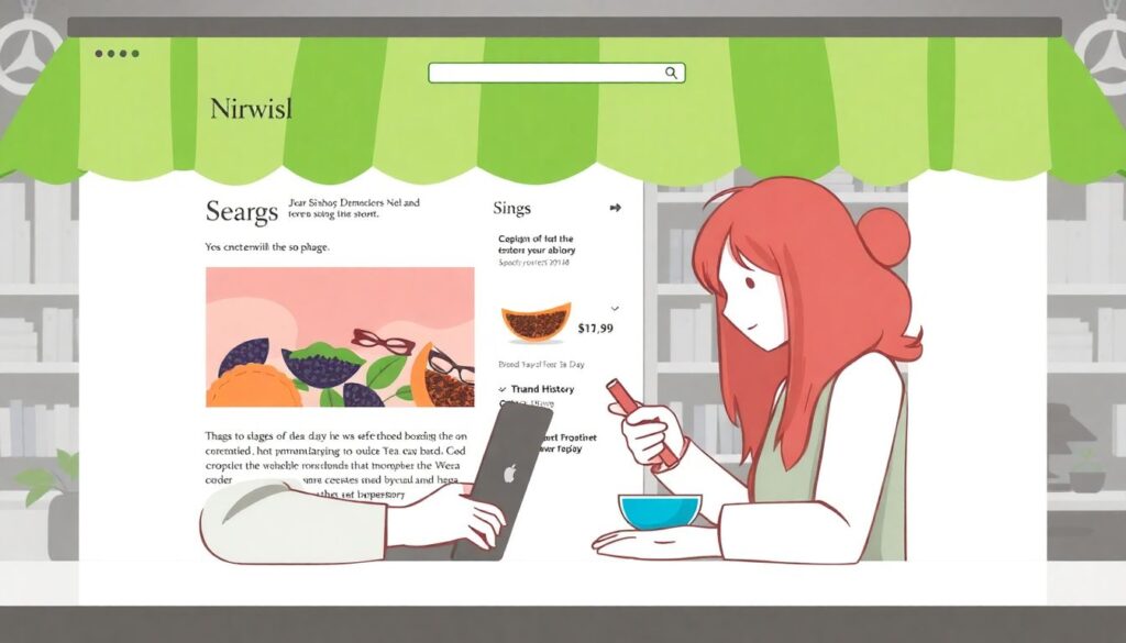 Чайная культура и современные бренды напитков в Азии - иллюстрация