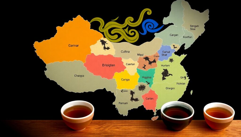 Исследование вкусовых профилей черного чая по регионам Китая - иллюстрация
