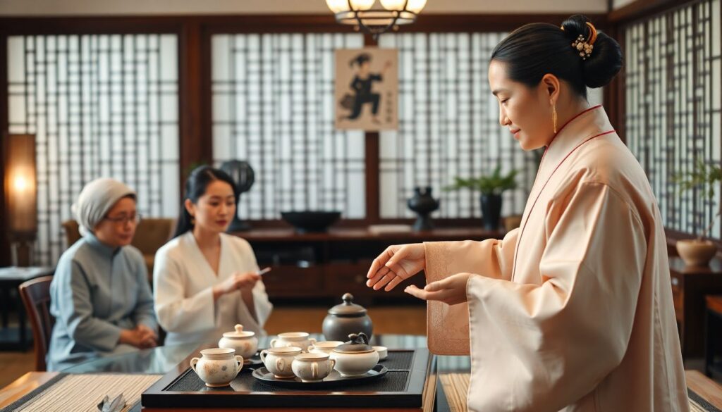 Культуры чаепития и достижения инноваций в Востоке - иллюстрация