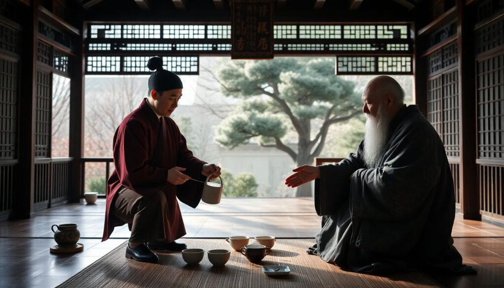 Чай и древние афоризмы востока: мудрость в каждом глотке - иллюстрация